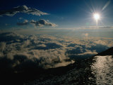 Sun Over Clouds at Mount Fuji  Mt Fuji  Japan