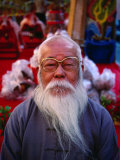 Portrait of an Elderly Man with Grey Beard  Tainan  Taiwan