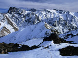 Snowfields of Oukaimeden in the High Atlas  Oukaimeden  Marrakesh  Morocco
