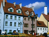 Traditional Houses Near St Peter's Church  Riga  Latvia 