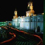A Candlelit Procession Makes Its Way Around the Plaza De Armas  Lima  Peru