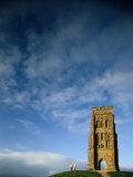 Glastonbury Tor or the Tower of St Michael  Glastonbury  Somerset  England