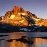 Banner Peak and Thousand Island Lake in the Sierra Nevada Mountains  California  USA