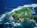 Lighthouse on Flint Island  Nova Scotia  Canada