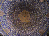 Dome Ceiling of Sheikh Lotfollah Mosque  Esfahan  Iran
