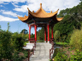 Pagoda in Kunming Garden  Pukekura Park  New Plymouth  Taranaki  North Island  New Zealand
