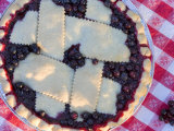 Fresh Baked Huckleberry Pie  Montana  USA