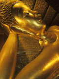 Reclining Gold Buddha at Grand Palace  Bangkok  Thailand