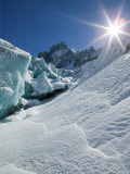 Le Montenvers  Winter Mer de Glace Glacier Ice Cave  Mont Blanc  France