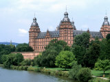 Johannisburg Palace by Main River  Aschaffenburg  Germany