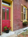 French Quarter Residential Building Detail  Soulard  St Louis  Missouri  USA