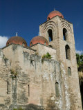 Domes of the San Giovanni degli Eremiti Church  Palermo  Sicily  Italy