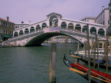 Grand Canal and Rialto Bridge  Venice  Italy