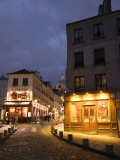 Rue Norvins and Basilique du Sacre Coeur  Place du Tertre  Montmartre  Paris  France