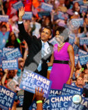 Barack & Michelle Obama - election rally at Xcel Energy Center June 3  2008 in St Paul  Minnesota