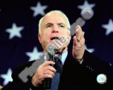 John McCain during a campaign rally at the Tampa Convention Center January 28  2008 in Florida