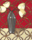 Composition in Red  Gold  Cream II