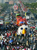 Parade of Floats Bearing Filipino Movie Stars