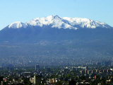The Ajusco Mountain is Seen Behind Mexico City