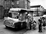 British Children Gather Round the Ice Cream Van in the Summer of 1963