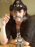 Lemmy Smoking Cigarette  Hard Rock Band Motorhead  October 2002