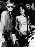 Marc Bolan and David Bowie  1977