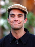 Robbie Williams at the Coachella Music Festival in Palm Springs California  April 2002