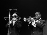 Louis Armstrong Jazz Musician  During His First Concert in Great Britain  May 1956