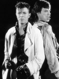 David Bowie with Mick Jagger Performing Their Hit Single Dancing in the Streets