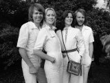 Abba Bjorn Ulvaeus  Agnetha Falstog  Fride Lyngstad and Benny Andersonon  November 1976