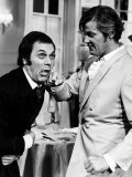 Tony Curtis and Roger Moore Ham It up on the Set of the Television Series the Persuaders