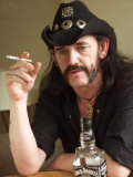 Lemmy Smoking Cigarette  Hard Rock Band Motorhead  October 2002