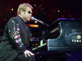 Elton John in Concert on His World Tour for His Firet Night in the UK at Wembley Arena