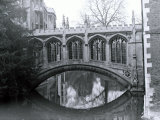 Bridge of Sighs  St Johns College  Crossing the River Cam in Cambridge  March 1974