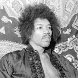 Jimi Hendrix at His Mayfair Flat Once the Residence of George Frederick Handel  January 1969