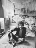 Jimi Hendrix in London at His Mayfair Flat Once the Residence of George Frederick Handel  1969