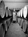 An Employee of the Knockando Whisky Distillery in Scotland  January 1972