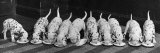 Dalmatian Puppy Peeps Over a Large Wicker Baske  February 1960
