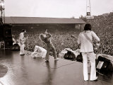 The Who in Concert  Roger Daltry Singing at the Charlton Athletic Football Club Ground  May 1976