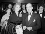 Humphrey Bogart with His Wife Lauren Bacall at a Film Premiere  Film Premier  April 1951