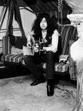 Jimmy Page Lead Guitarist with Led Zeppelin Then Aged 24 at His Home in Pangbourne Berkshire