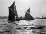 Two Traditional Thames Barges in the Lower Thames Estuary  1935