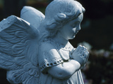 Religious Stone Carving of Angel