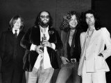 Led Zeppelin with Their Ivor Novello Award John Paul Jones Peter Grant Robert Plant Jimmy Page