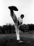 Jean-Jacques Burnel of the Stranglers Pop Group in His Judo Gear on Hampstead Heath