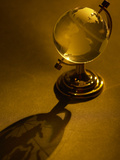 Antique Gold Globe with Shadow