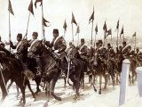 Turkish Cavalry in Constantinople during Balkans War  October 1912