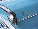 Headlight in Blue Car