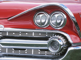 Chrome Lights on Red Car