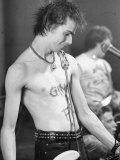 Sid Vicious of the Sex Pistols in Holland  January 6th 1977